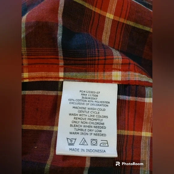 NWT Levi mens XXL shirt.  Long sleeve. - Picture 8 of 11